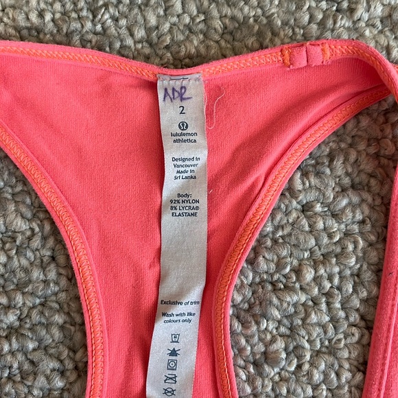 Lululemon Coral Tank Top - Picture 4 of 5